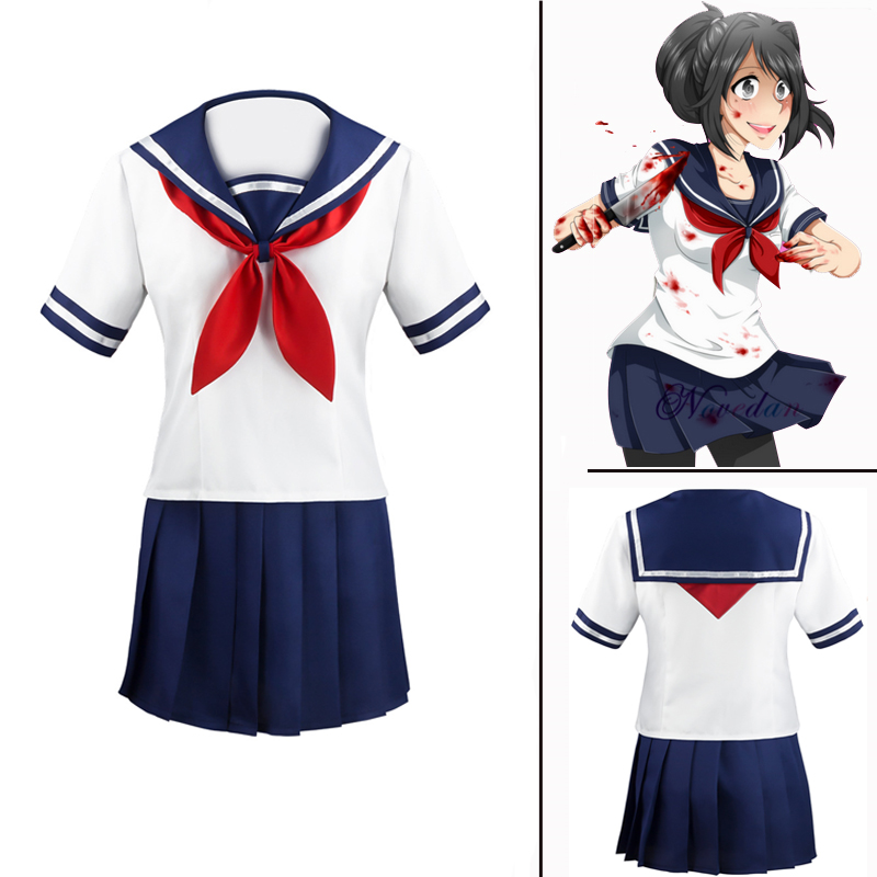 Jeu Yandere Simulator Cosplay Costume Ayano Aishi Uniforme Yandere Chan