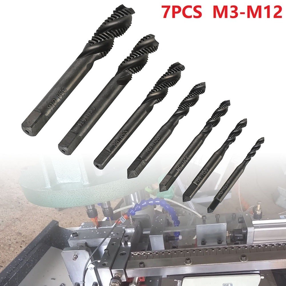 M3/M4/M5/M6/M 8 Haute Vitesse HSS Filetage Métrique spirale 