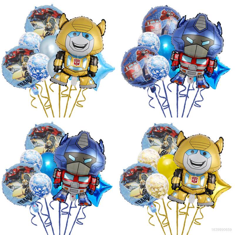 Transformers Transformateurs Theme Feuille Ballons Bumblebee Optimus Prime Fete D Anniversaire Decor Fete Besoins Fournitures De Fete Mise En Page De Scene Garcon Celebrant Shopee France