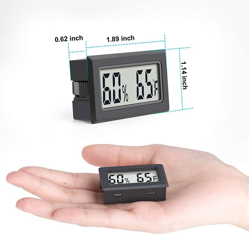 5 Pcs Mini Digital LCD ℉ Temperature Indoor Humidity Electronic Meters Gauge 