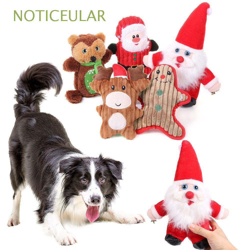 NOTICEULAR Peluche Chien Jouets À Mâcher Père Noël