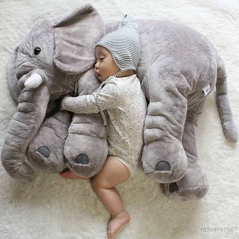 Poupee Elephant Nouveau Ne Bebe Attachement Poupee Grand Jouets En Peluche Coussin D Oreiller Cadeau Shopee France