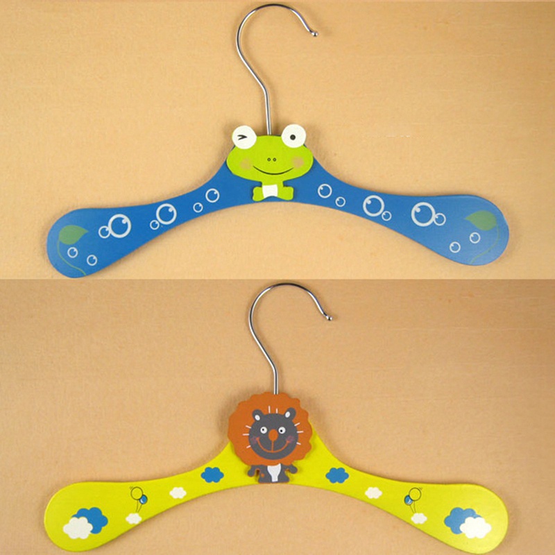 Lot De 12 Bebe Enfants Dessin Anime Manteau En Bois Vetements Pantalon Crochet Cintre Support Shopee France