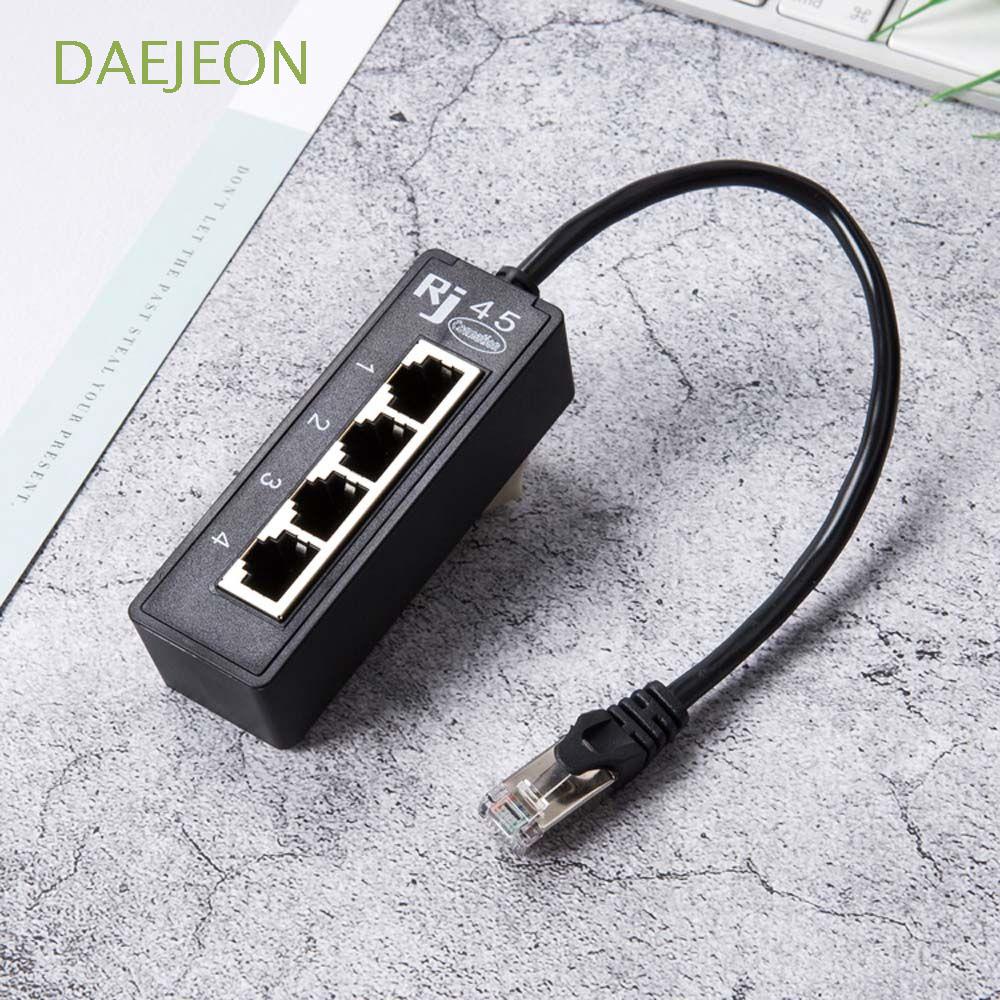Adaptateur RJ45 VBESTLIFE 1 Vers 2 - Splitter Ethernet Femelle, Noir, 2 Pièces, Plug And Play