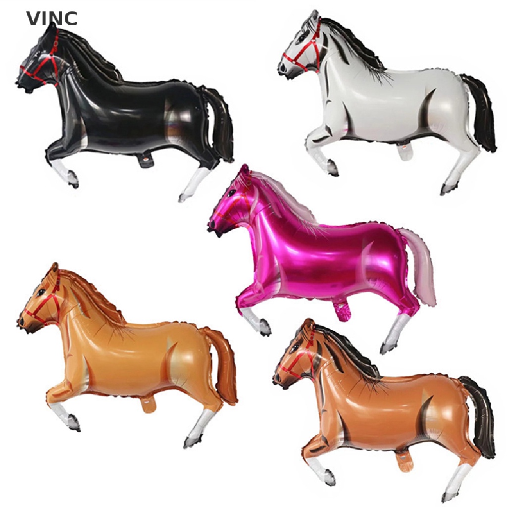 Vi Grand Cheval Feuille Ballons Joyeux Anniversaire Fete Fournitures Ballon Animal Fr Shopee France