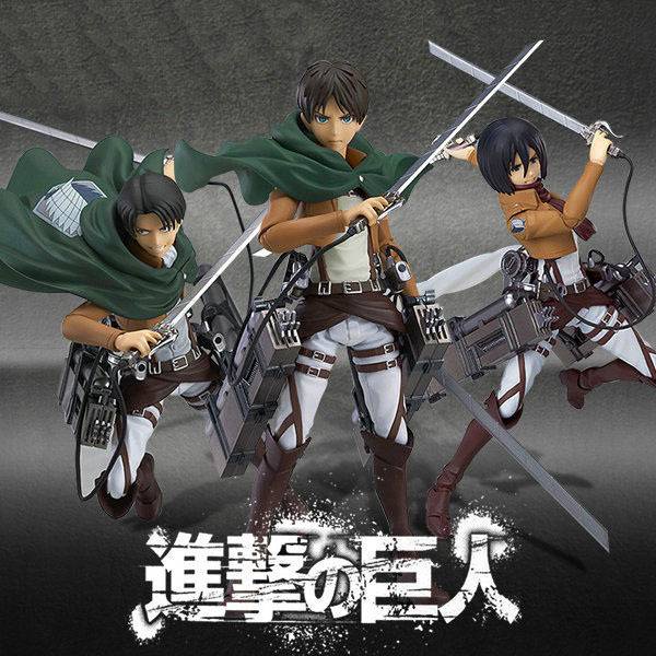 Attaque Sur Titan Toy Q Action Figure Good Smile Toys Levi Eren Jaeger Mikasa Modele Fine Jouet Cadeau D Anniversaire Bureau Decor En Gros Contact Client Service Shopee France