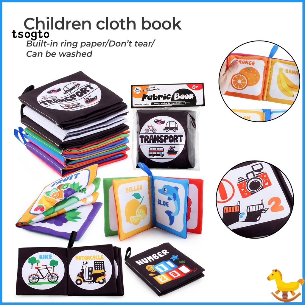 Ts Livre En Tissu Colore Pour Bebe Transport Des Animaux Livre De Bain Cognitif Numerique Lavable Pour Les Enfants Shopee France