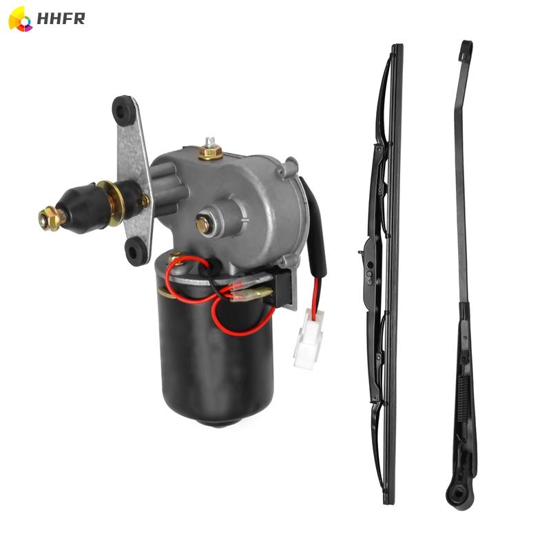 Airymap Ensemble Universel UTV Kit de Moteur DEssuie-Glace 1 moteur dessuie-glace 1 16 pouces dessuie-glace en os pour Polaris Ranger RZR 900 18 pouces de fer dessuie-glace 1 