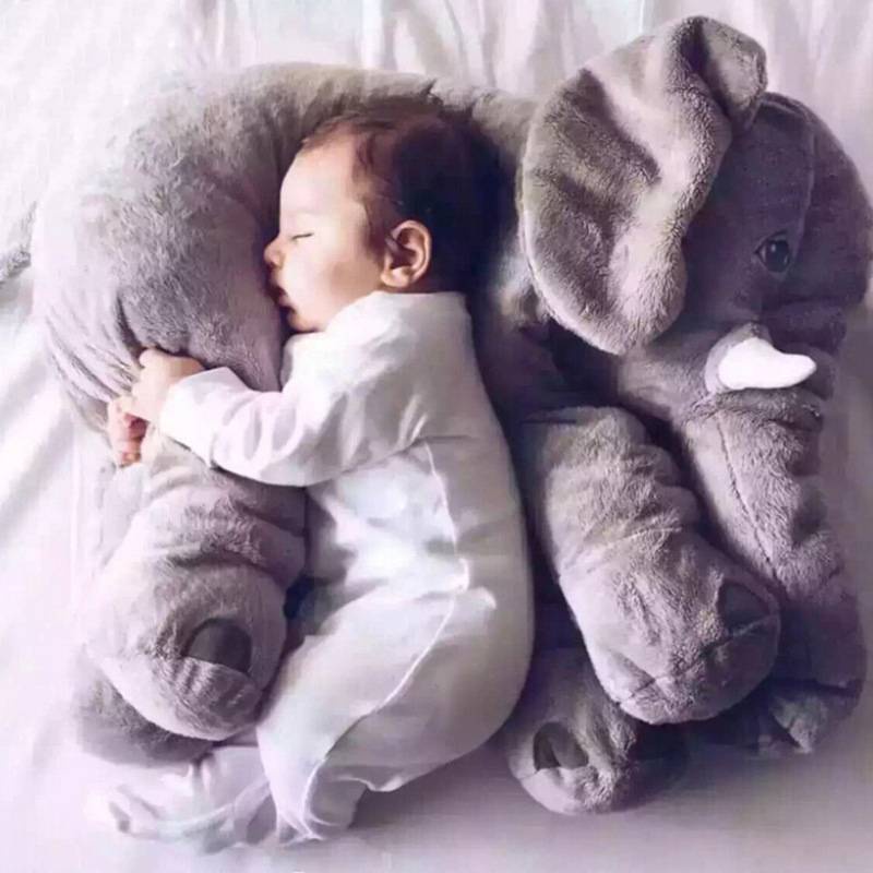 Poupee Elephant Nouveau Ne Bebe Attachement Poupee Grand Jouets En Peluche Coussin D Oreiller Cadeau Shopee France