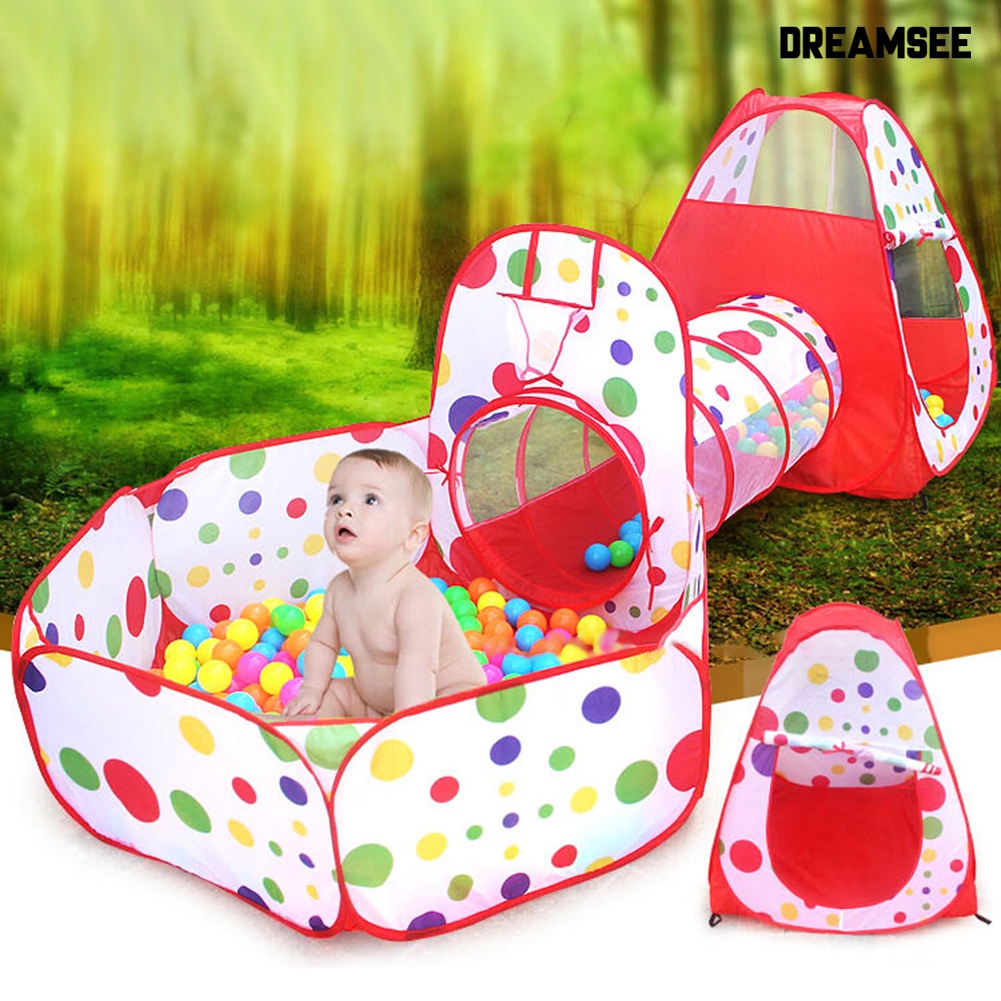 Ds 3 1 Exterieur Enfants Bebe Enfant Maison De Jeu Tente Tunnel Balle Piscine Jouet Shopee France
