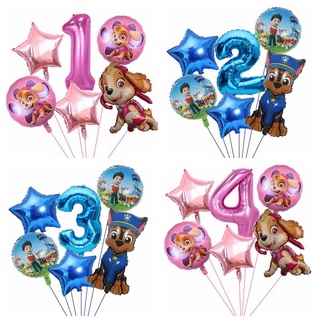 Paw Patrol Ensemble De Decoration De Fete D Anniversaire A Theme Pour Enfants Pat Patrouille De La Patrouille Banniere De Gateau Ballon De Decoration De Dessin Anime Shopee France