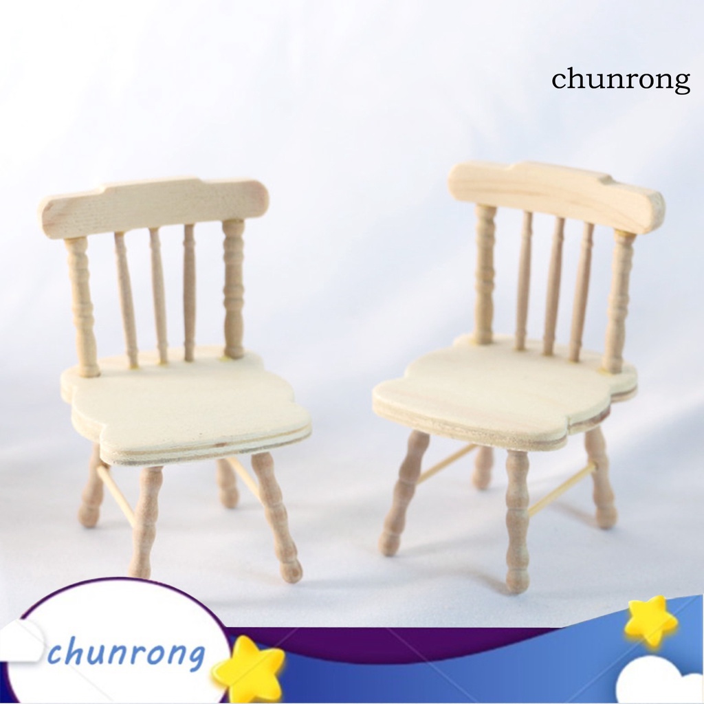 Cr Simulation Petite Chaise Resistante A La Corrosion Exquis Finition Micro Decor Mini Meubles De Maison De Poupee Jouets Chaise De Salle A Manger Pour Enfants Shopee France