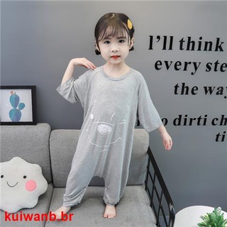 Pyjama Une Piece Pour Bebe Ete Mince Vetements De Maison Pour Enfants Une Piece Anti Coup De Pied Vetements De Climatisation Garcons Et Filles Infa Shopee France