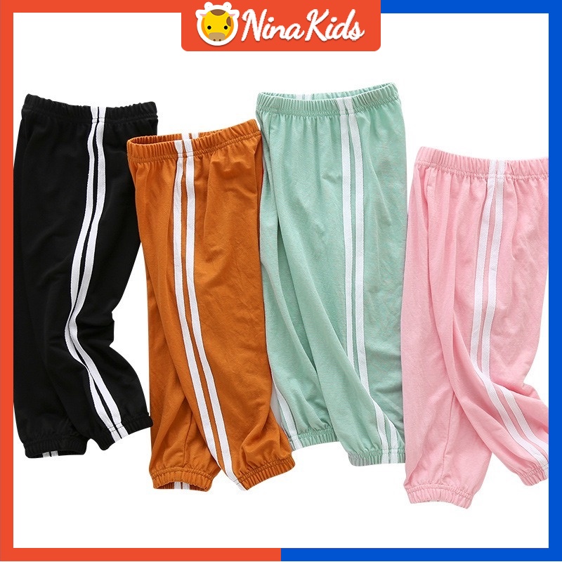 Pantalon D Ete Pour Bebe Fille 2 11 Ans Pantalon De Sport Mince Couleur Bonbon Pantalon Anti Moustique Shopee France