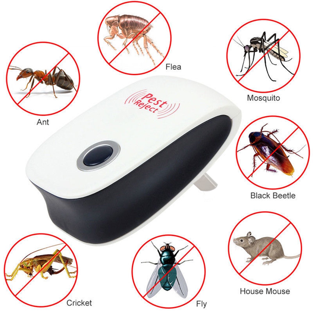 Électronique Pest Reject Magnétique Répulsif Ultrasons Anti Moustique Insecte 
