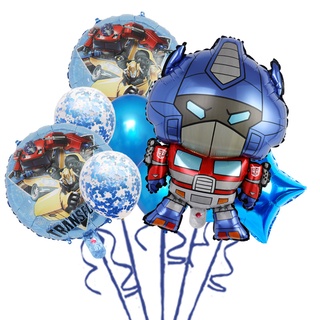 Transformers Transformateurs Theme Feuille Ballons Bumblebee Optimus Prime Fete D Anniversaire Decor Fete Besoins Fournitures De Fete Mise En Page De Scene Garcon Celebrant Shopee France