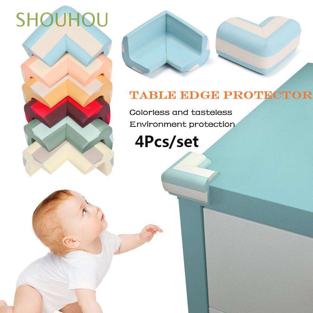 Shouhou 4 Pieces Protecteur De Bord De Table Souple Maternelle Bebe Securite Coin Gardes Mousse Pare Chocs Enfants Protection Mode Meubles De Maison Contre Collision Enfants Securite Bureau Coin Proteger Multicolore Shopee France