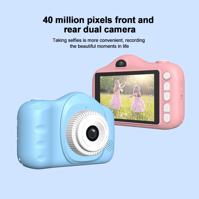 Kids Caméra/Kids appareil photo numérique/Mini Toy Camera avec écran 1080P & Carte 32 Go 