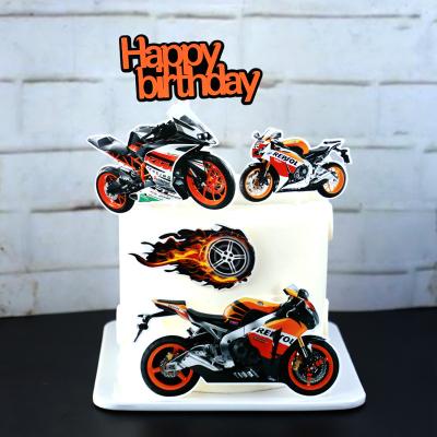 Moto Joyeux Anniversaire Acrylique Gateau Topper Or Moto Gateau Topper Pour Anniversaire Fete De Mariage Gateau Decorations Bebe Douche Shopee France