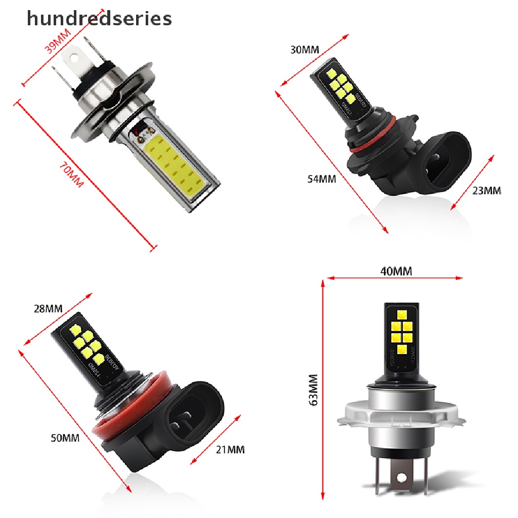 2x H4 9003 LED Voiture de Phare CSP Ampoule Feux 6000K Blanc 30000LM 110W