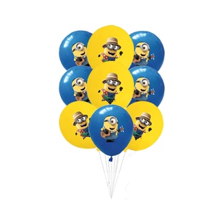 Minions Theme Joyeux Anniversaire Decorations De Fete Ensemble Gateau Topper Ballons Banniere Fete Besoins Articles De Fete Disposition De Scene Baby Show Bannieres Shopee France