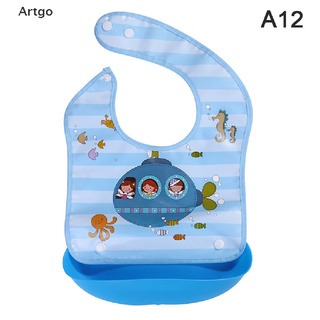 Go Bavoirs Pour Bebes A Imprime De Dessin Anime De Securite Pour Garcons Et Filles Bavoir En Silicone Pour Enfants Avec Poche Shopee France