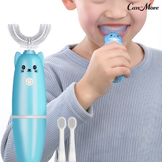 Brosse A Dents Electrique Pour Enfants A Vitesses De 3 En Forme De U Pour Les Enfants De 2 A 15 Ans Automatique Et Impermeable Shopee France