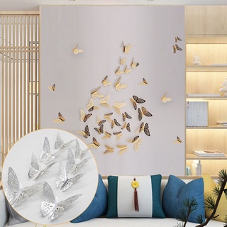 12X Autocollants Muraux Papillon 3D mur décors Décorations Murales Mur Art