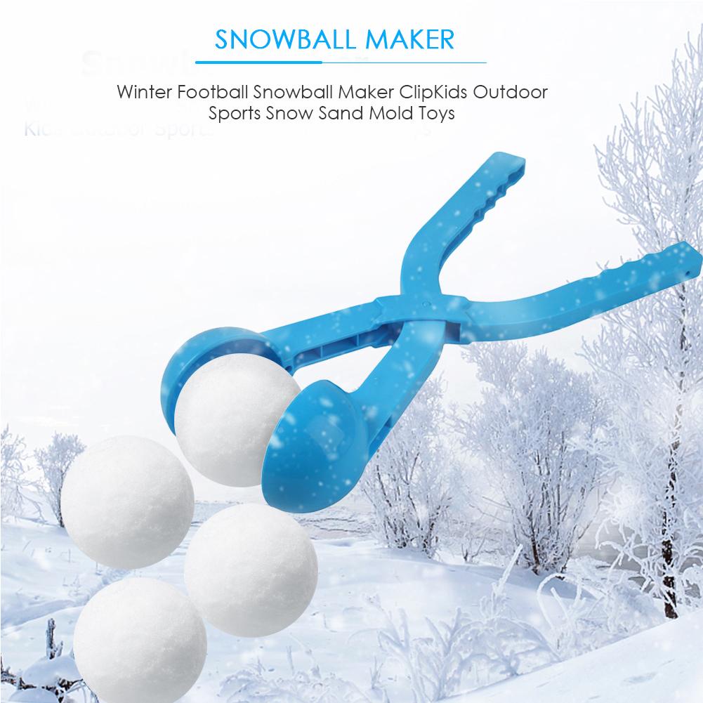 3D Soccer Snowball Maker Mold Kid Winter Outdoor Snow Sand Making Mould Toy 