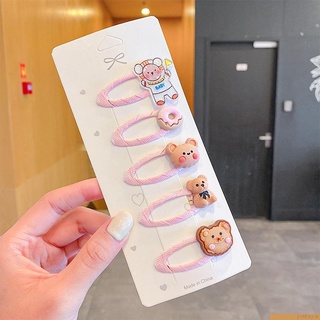 5 Pieces Ensemble Mignon Bebe Filles Pinces A Cheveux Enfants Dessin Anime Fleur Clips Enfants Mini Cheveux Barrattes Shopee France